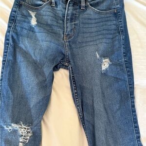 Hollister Ripped Blue Skinny Jeans